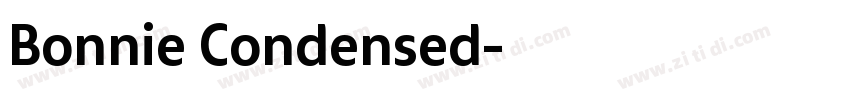Bonnie Condensed字体转换